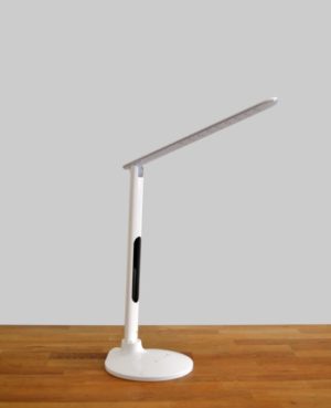 led bureaulamp wit met tijd & alarm functie dimbaar